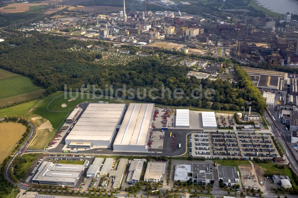 Luftbild Krefeld - Logistikzentrum der Siemens Real Estate an der Duisburger Straße in Krefeld im Bundesland Nordrhein-Westfalen