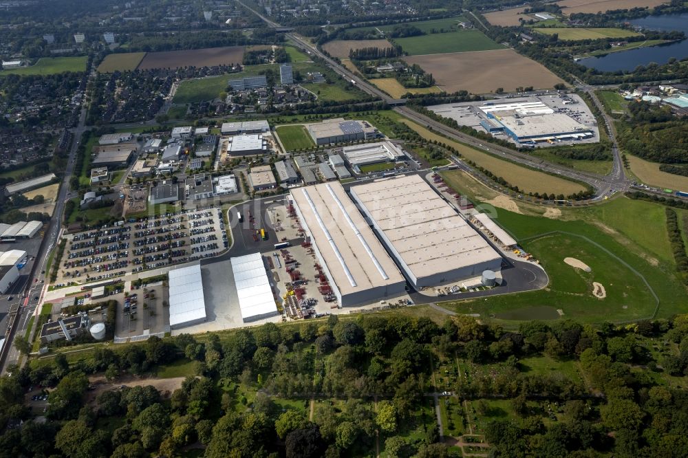 Luftaufnahme Krefeld - Logistikzentrum der Siemens Real Estate an der Duisburger Straße in Krefeld im Bundesland Nordrhein-Westfalen