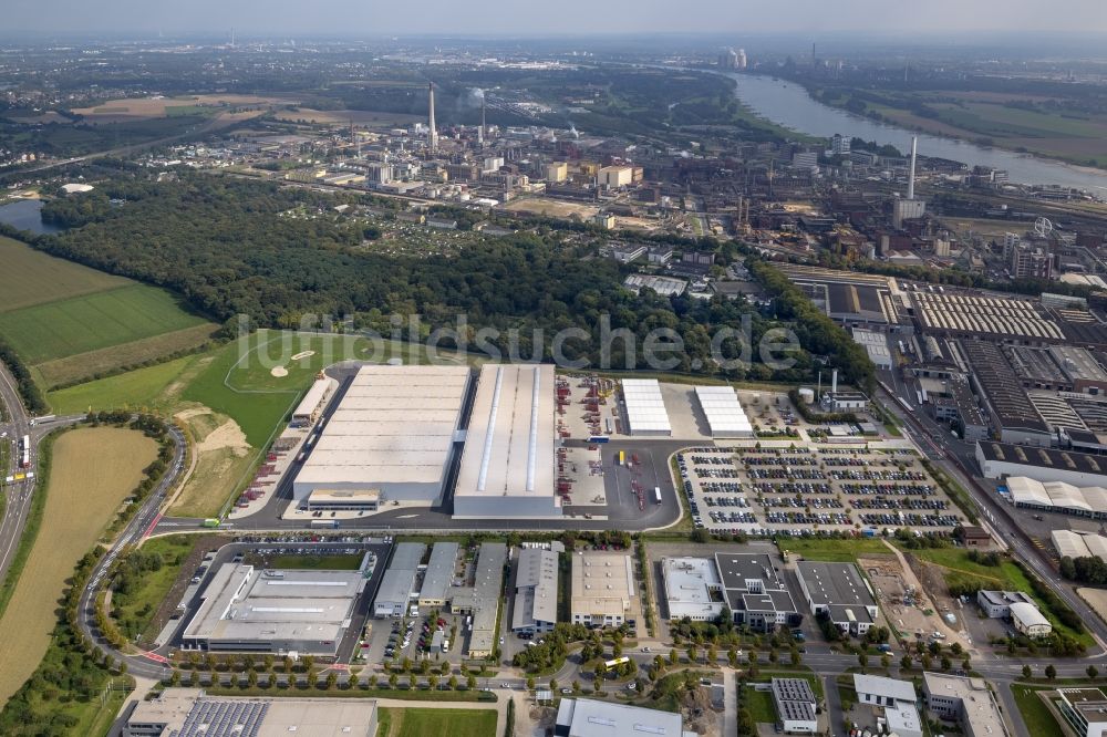 Luftbild Krefeld - Logistikzentrum der Siemens Real Estate an der Duisburger Straße in Krefeld im Bundesland Nordrhein-Westfalen