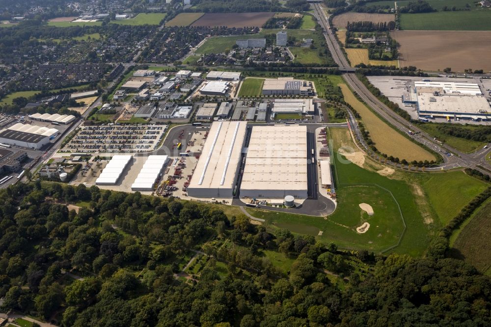 Luftaufnahme Krefeld - Logistikzentrum der Siemens Real Estate an der Duisburger Straße in Krefeld im Bundesland Nordrhein-Westfalen