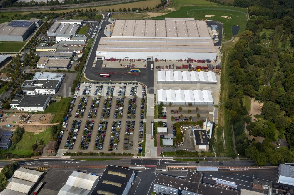 Luftbild Krefeld - Logistikzentrum der Siemens Real Estate an der Duisburger Straße in Krefeld im Bundesland Nordrhein-Westfalen