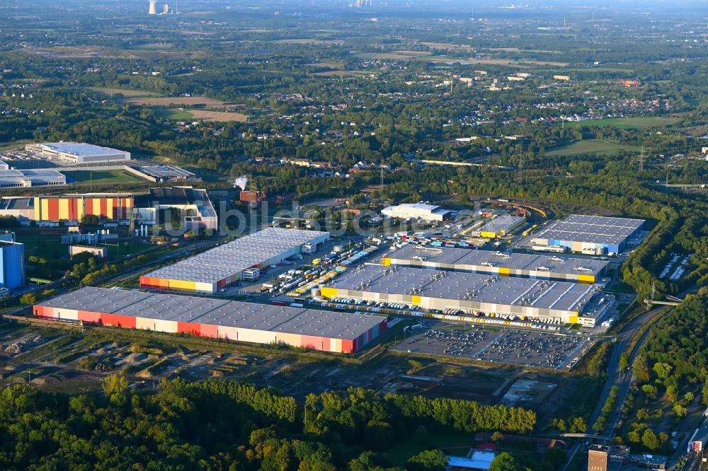 Luftaufnahme Dortmund - Logistikzentrums des Internethändlers Amazon im Ortsteil Innenstadt-Nord in Dortmund im Bundesland Nordrhein-Westfalen