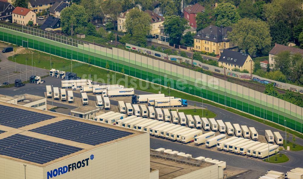 Wanne-Eickel aus der Vogelperspektive: Logistikzentrums der NORDFROST GmbH & Co. KG in Wanne-Eickel im Bundesland Nordrhein-Westfalen, Deutschland