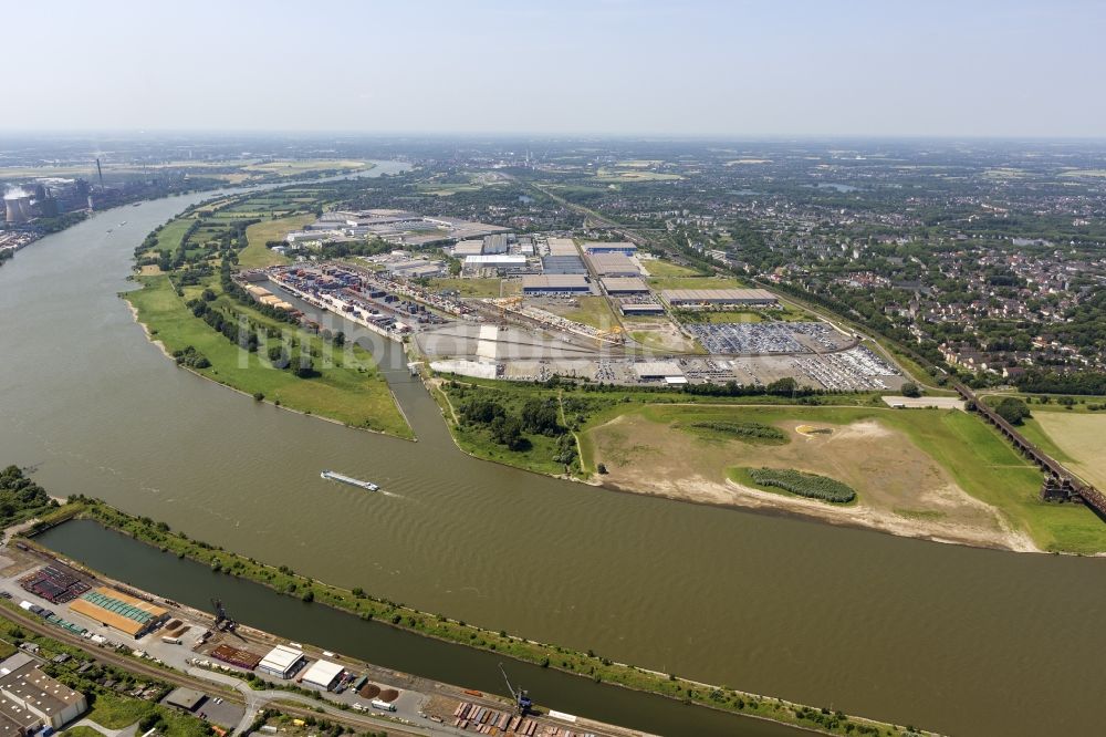 Luftbild Duisburg - Logport am Duisburger Hafen bei Duisburg- Bruckhausen in Nordrhein- Westfalen 