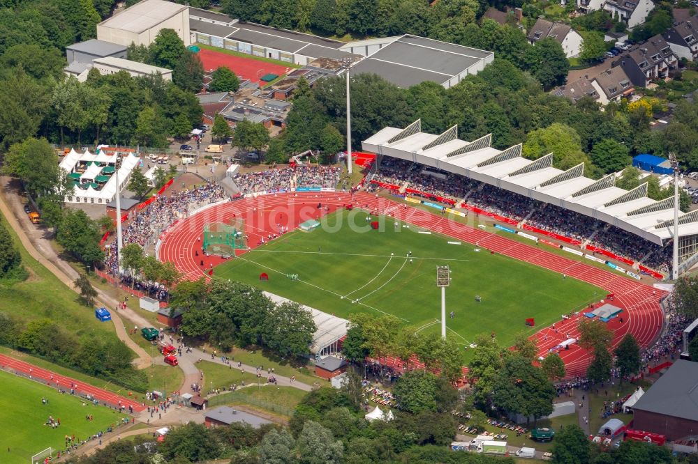 Luftbild Bochum - Lohrheidestadion im Bochumer Stadtteil Wattenscheid im Bundesland Nordrhein-Westfalen