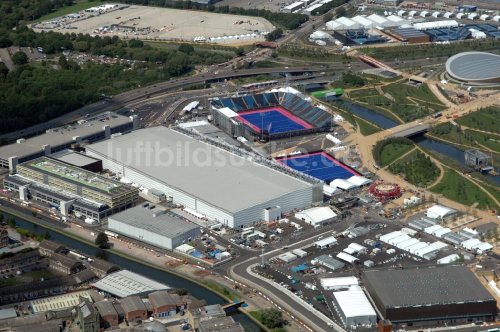 Luftbild London - London Olympia / Olympic 2012 - Medienzentrum IBC/MPC Media Centre im Olympiapark