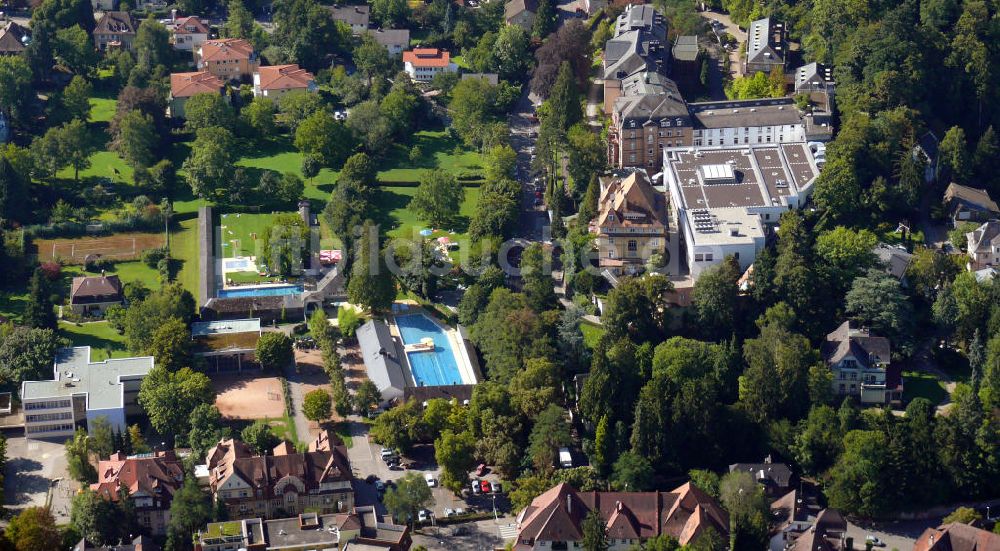 Freiburg im Breisgau aus der Vogelperspektive: Lorettobad in Freiburg, Baden-Württemberg