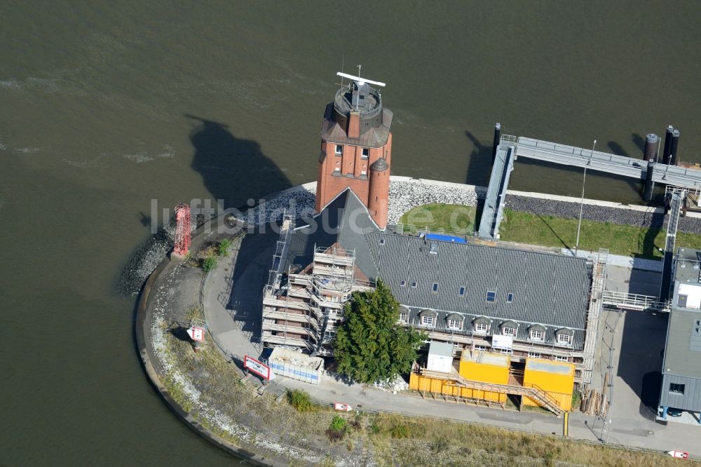 Hamburg von oben - Lotsenstation Seemannshöft in Hamburg-Waltershof