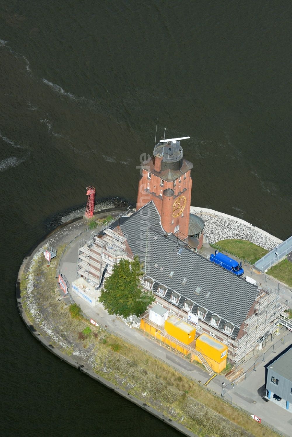 Luftbild Hamburg - Lotsenstation Seemannshöft in Hamburg-Waltershof