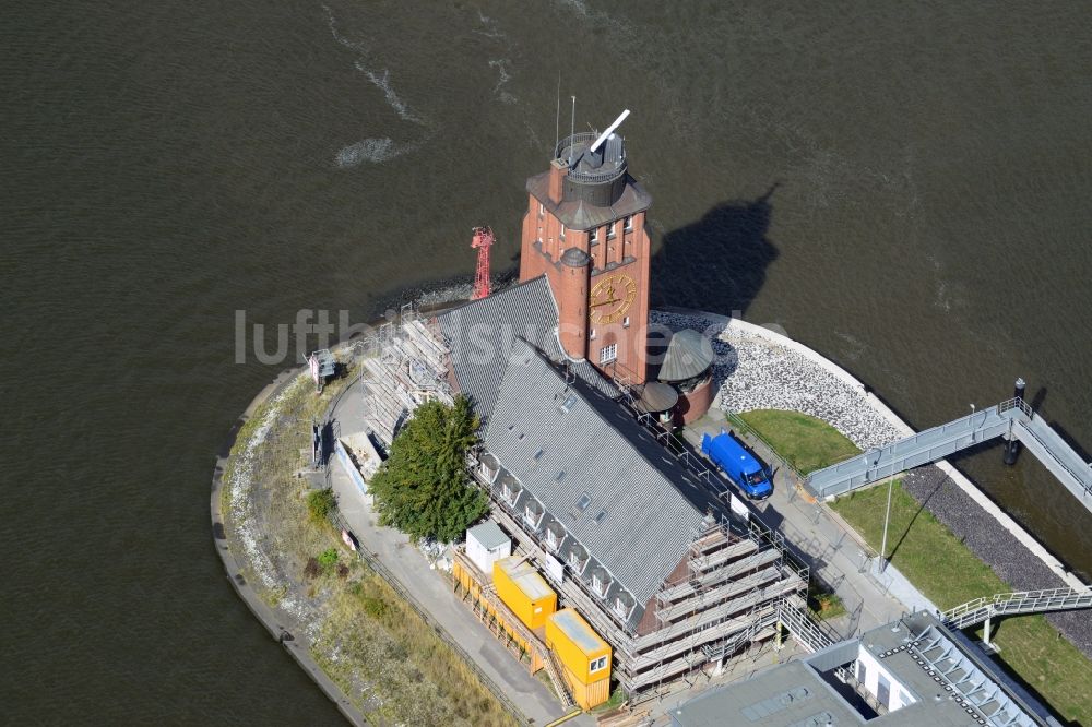 Luftaufnahme Hamburg - Lotsenstation Seemannshöft in Hamburg-Waltershof