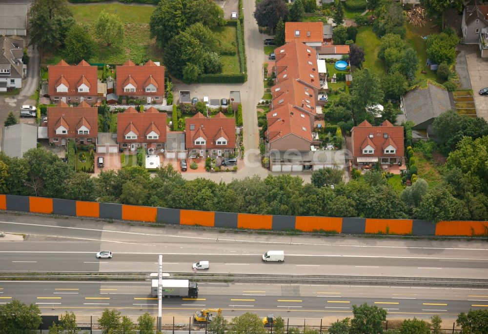 Luftbild Herne - Lärmschutzwände in Herne im Bundesland Nordrhein-Westfalen