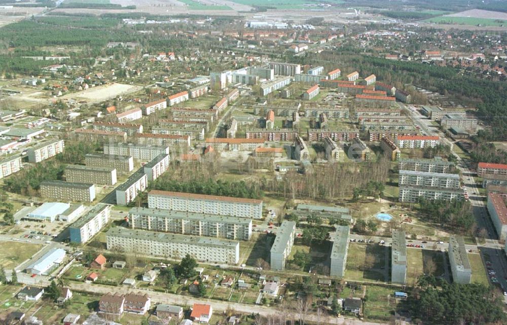 Luftbild Ludwigsfelde / Brandenburg - Ludwigsfelde mit südlichem Berliner Ring in Brandenburg.