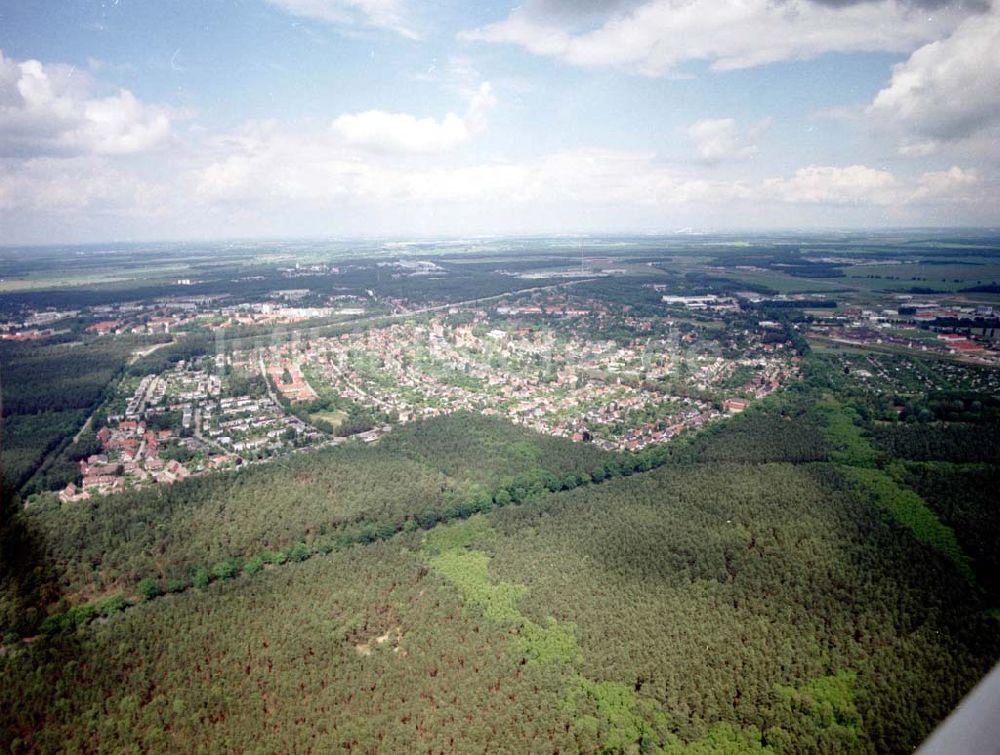 Luftbild Ludwigsfelde / Brandenburg - Ludwigsfelde aus südwestlicher Richtung am südlicher Berliner Ring.