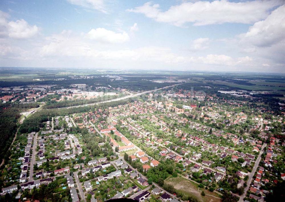 Luftbild Ludwigsfelde / Brandenburg - Ludwigsfelde aus südwestlicher Richtung am südlicher Berliner Ring.