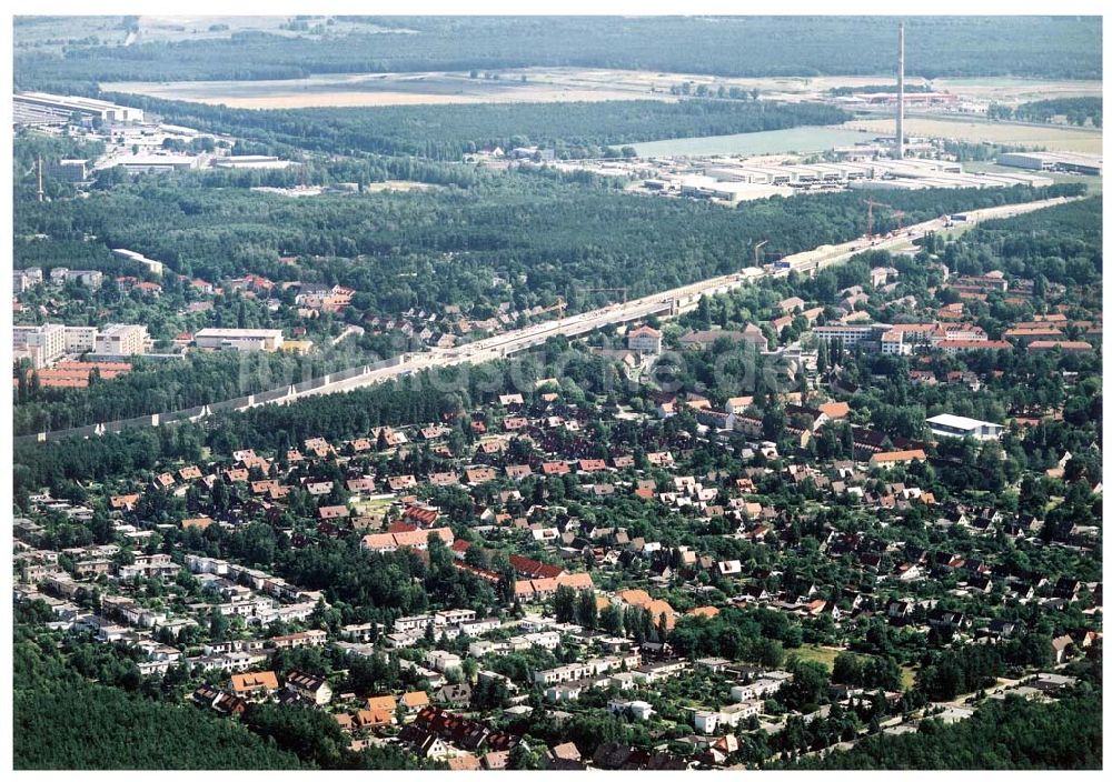 Luftbild Ludwigsfelde / Brandenburg - Ludwigsfelde aus südwestlicher Richtung am südlicher Berliner Ring.