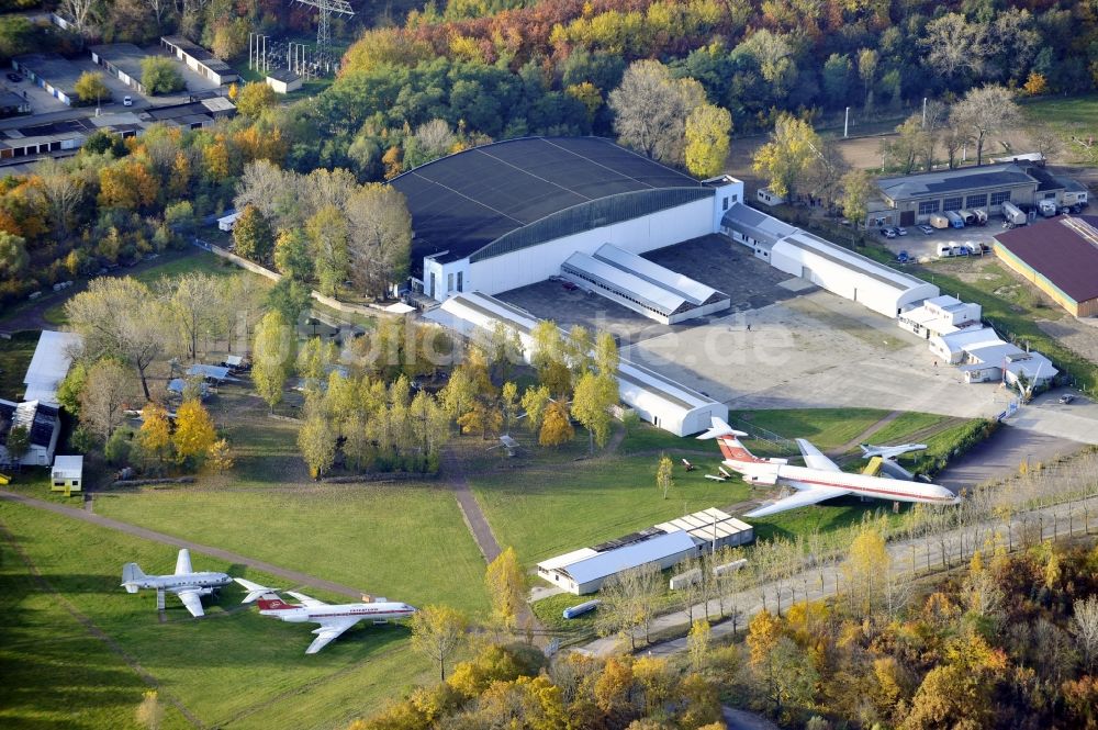 Merseburg (Saale) aus der Vogelperspektive: Luftfahrt- und Technik-Museumspark in Merseburg (Saale) im Bundesland Sachsen-Anhalt, Deutschland