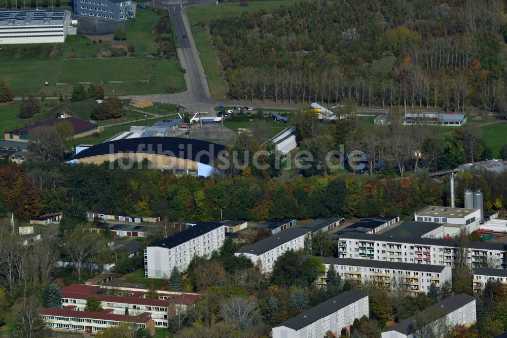 Luftbild Merseburg (Saale) - Luftfahrt- und Technik-Museumspark in Merseburg (Saale) im Bundesland Sachsen-Anhalt, Deutschland