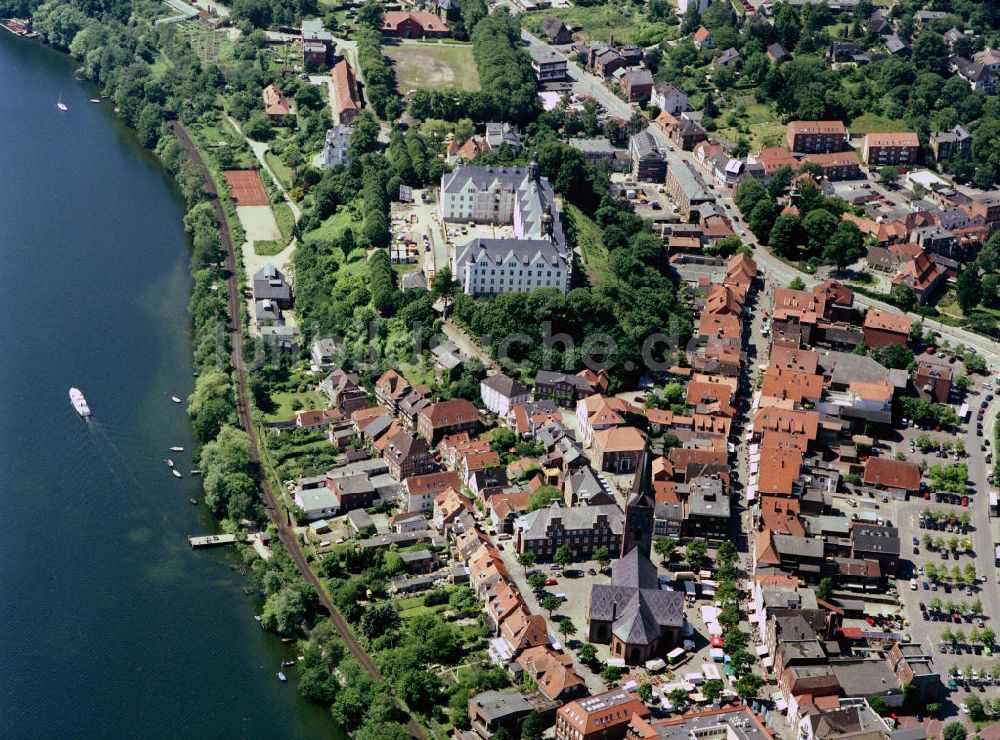 PLÖN von oben - Luftkurort Plön in Schleswig-Holstein