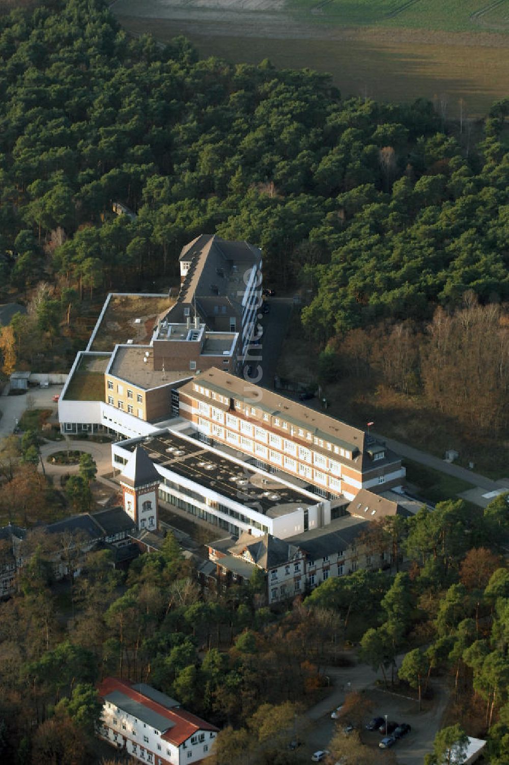 Luftbild Lostau - Lungenklinik Lostau