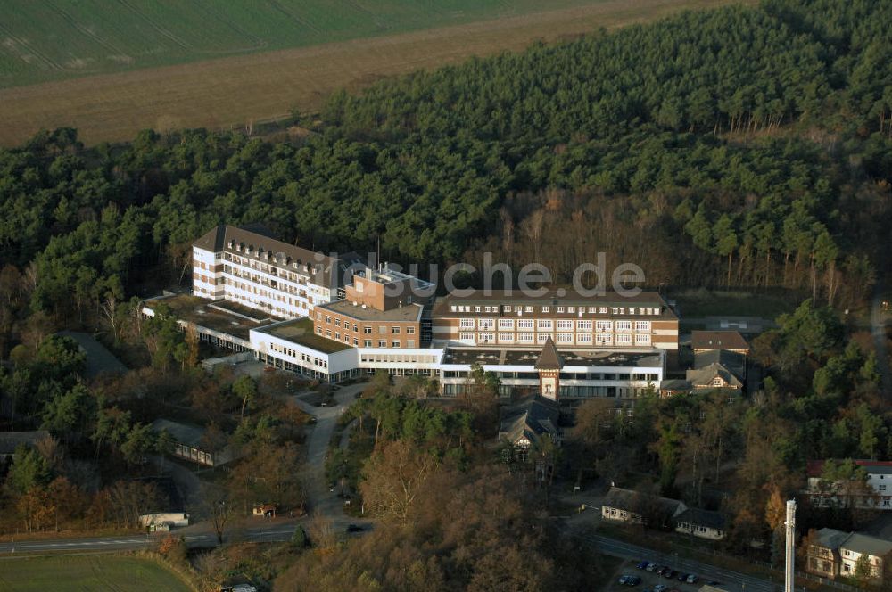 Lostau aus der Vogelperspektive: Lungenklinik Lostau