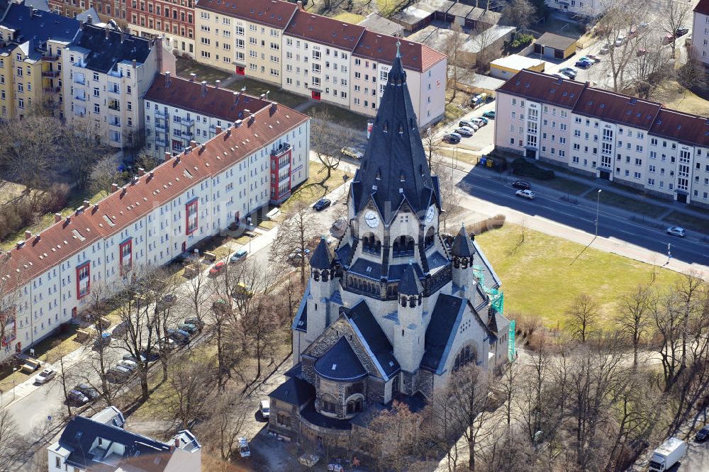 Luftaufnahme Chemnitz - Lutherkirche in Chemnitz