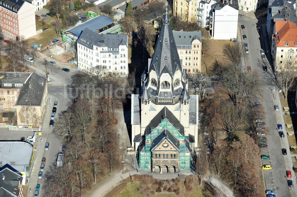 Luftaufnahme Chemnitz - Lutherkirche in Chemnitz