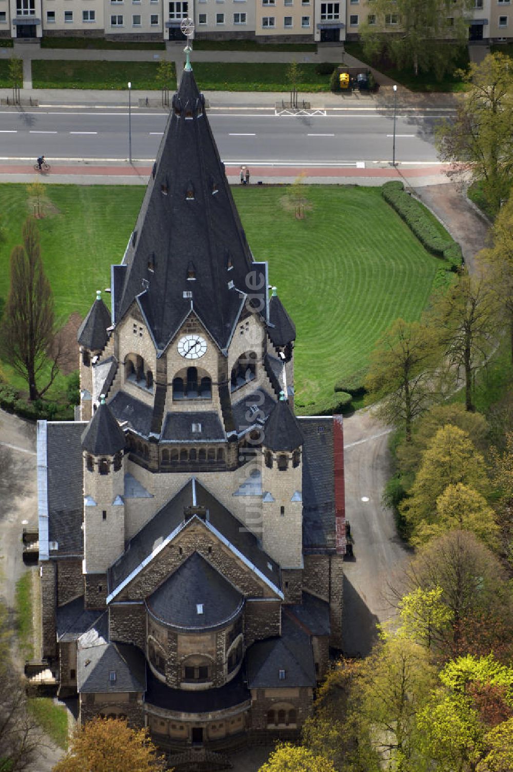 Luftbild Chemnitz - Lutherkirche Chemnitz in Sachsen