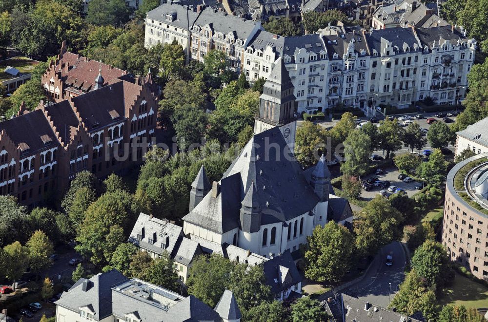 Luftbild Wiesbaden - Lutherkirche Wiesbaden