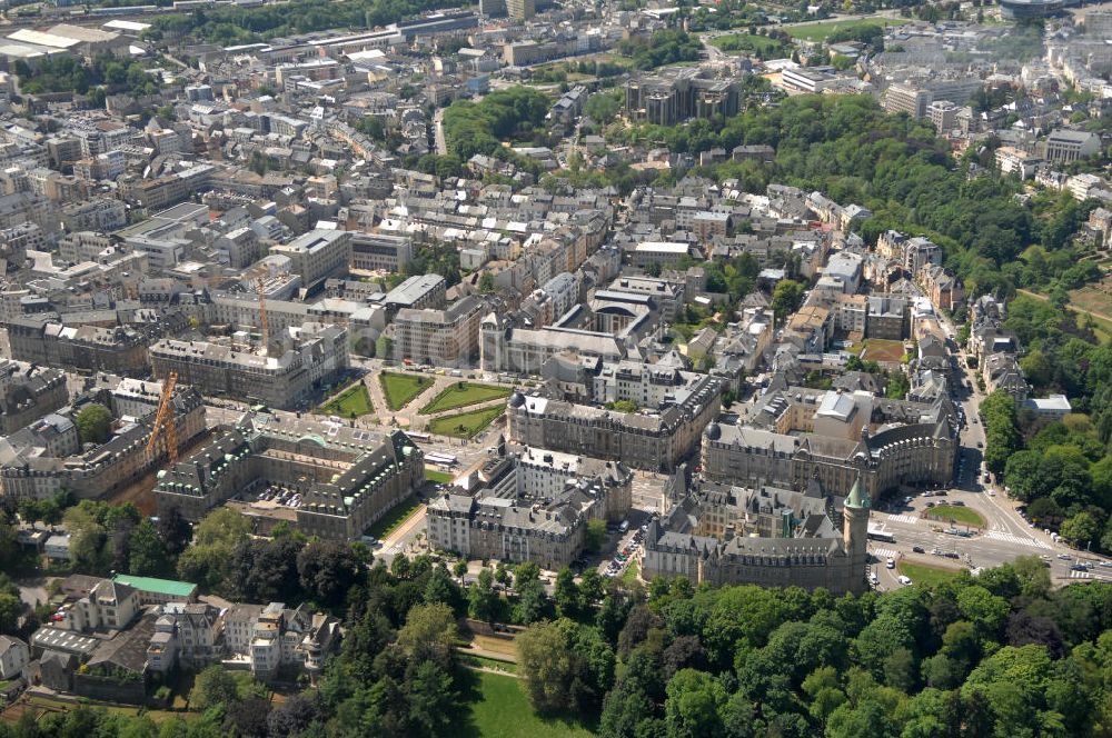 Luxemburg von oben - Luxemburg, die größte Stadt des Großherzogtums Luxemburg