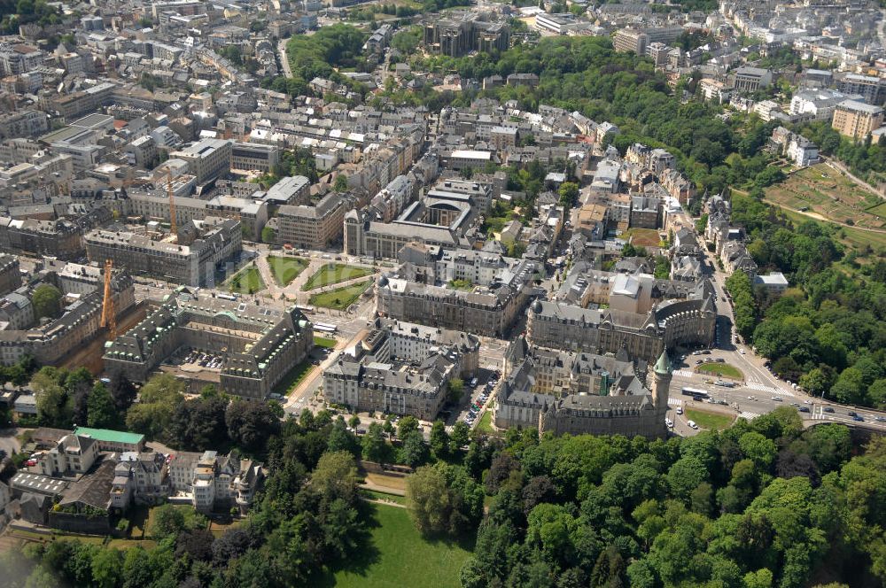 Luftbild Luxemburg - Luxemburg, die größte Stadt des Großherzogtums Luxemburg