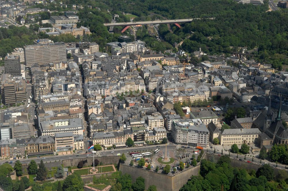 Luftbild Luxemburg - Luxemburg, die größte Stadt des Großherzogtums Luxemburg