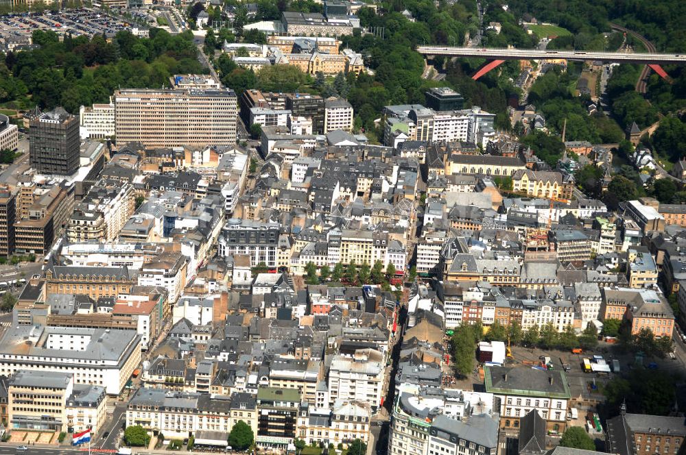 Luxemburg aus der Vogelperspektive: Luxemburg, die größte Stadt des Großherzogtums Luxemburg