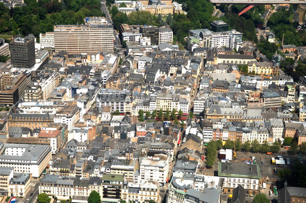 Luftbild Luxemburg - Luxemburg, die größte Stadt des Großherzogtums Luxemburg