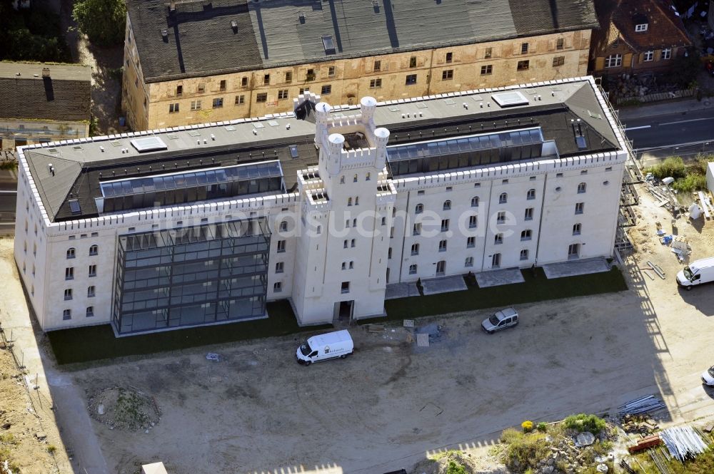 Luftaufnahme Potsdam - Luxeriöse Wohnimmobilien in der Speicherstadt in Potsdam im Bundesland Brandenburg