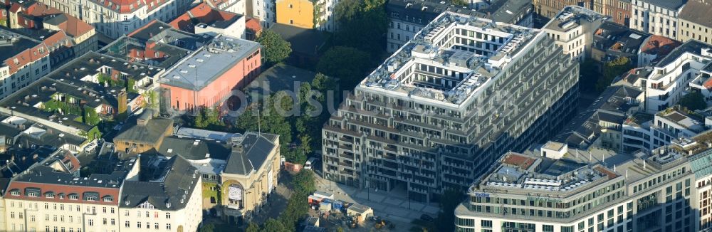 Berlin Mitte von oben - Luxus - Wohnungsneubau Baustelle für das Immobilienprojekt yoo berlin in Berlin Mitte