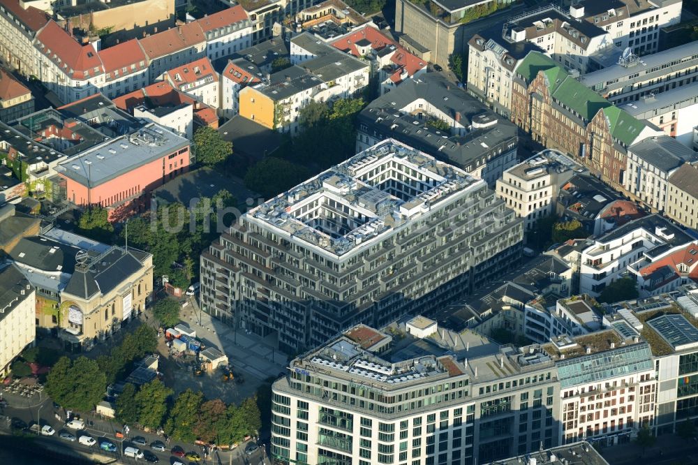 Luftaufnahme Berlin Mitte - Luxus - Wohnungsneubau Baustelle für das Immobilienprojekt yoo berlin in Berlin Mitte