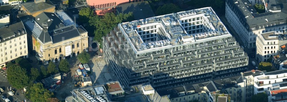 Berlin Mitte von oben - Luxus - Wohnungsneubau Baustelle für das Immobilienprojekt yoo berlin in Berlin Mitte