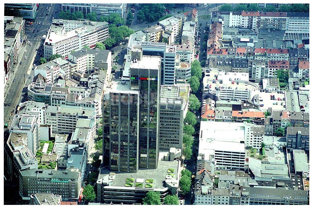 Düsseldorf von oben - LVA Hauptgebäude