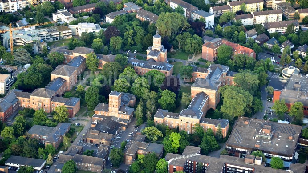 Bonn von oben - LVR-Klinik in Bonn im Bundesland Nordrhein-Westfalen, Deutschland