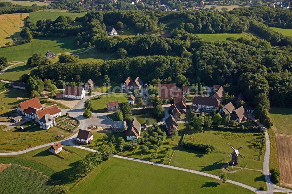 Detmold von oben - LWL-Freilichtmuseum Detmold im Bundesland Nordrhein-Westfalen