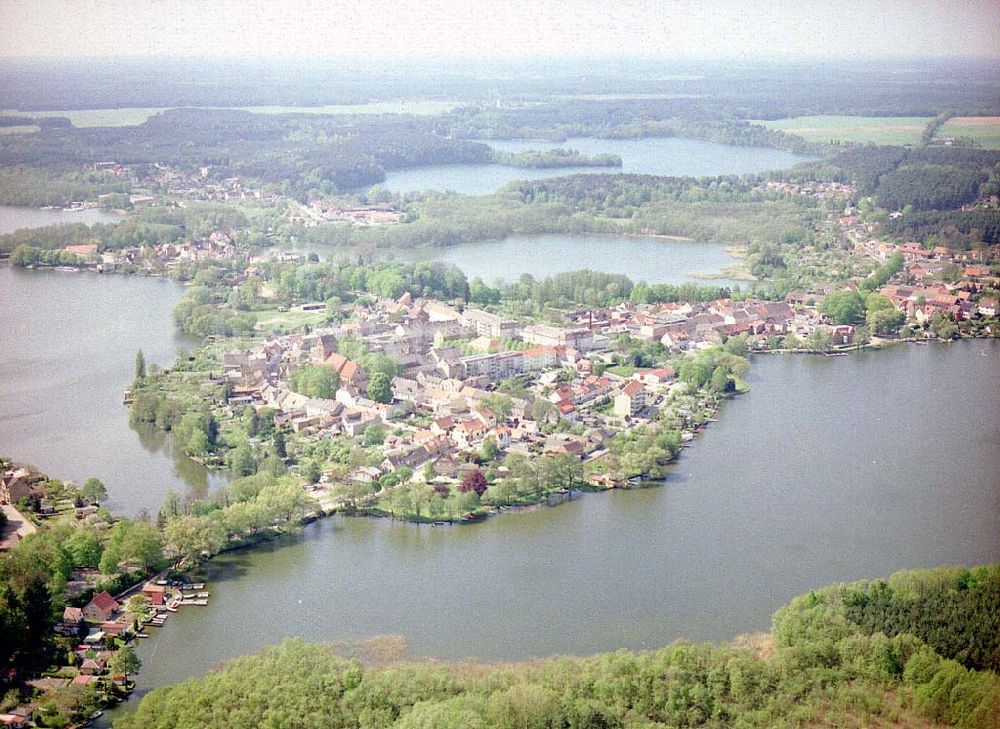 Lychen / BRA von oben - Lychen / Brandenburg.