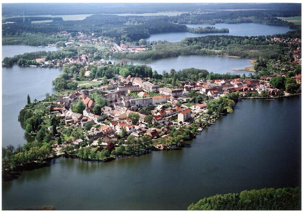 Lychen / BRA aus der Vogelperspektive: Lychen / Brandenburg.