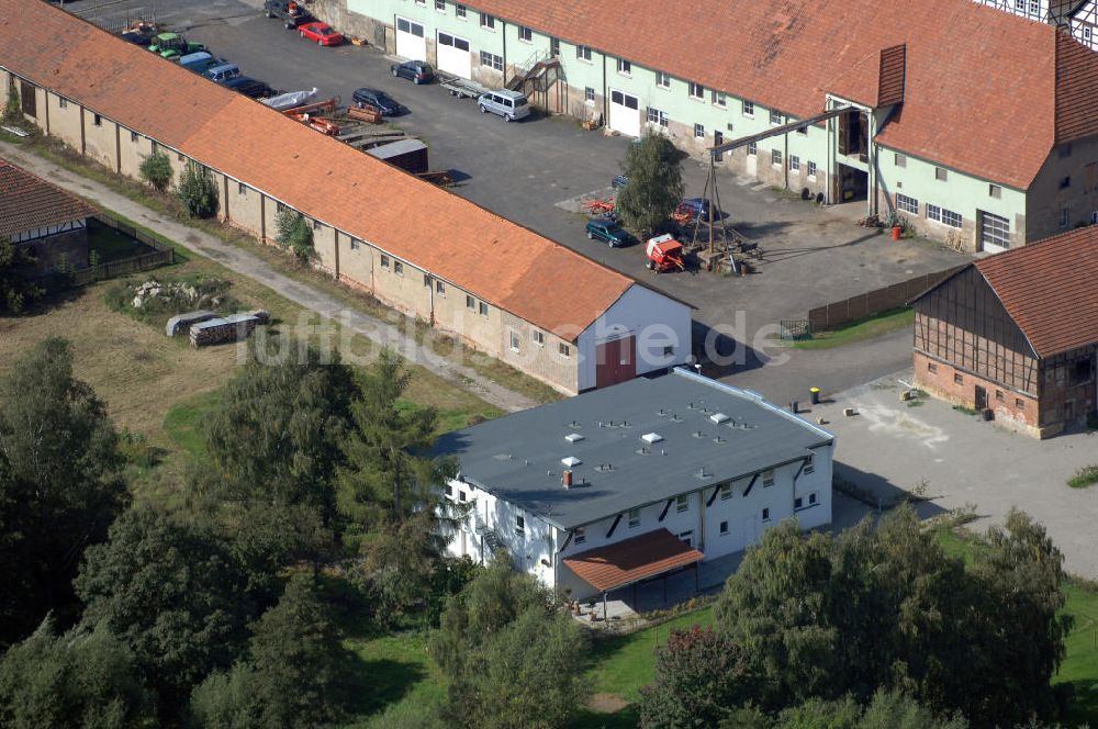 Madelungen von oben - Madelungen / Türingen