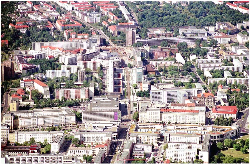 Luftaufnahme Magdeburg - 06.07.04 Magdeburg, Baustelle am Universitätsplatz