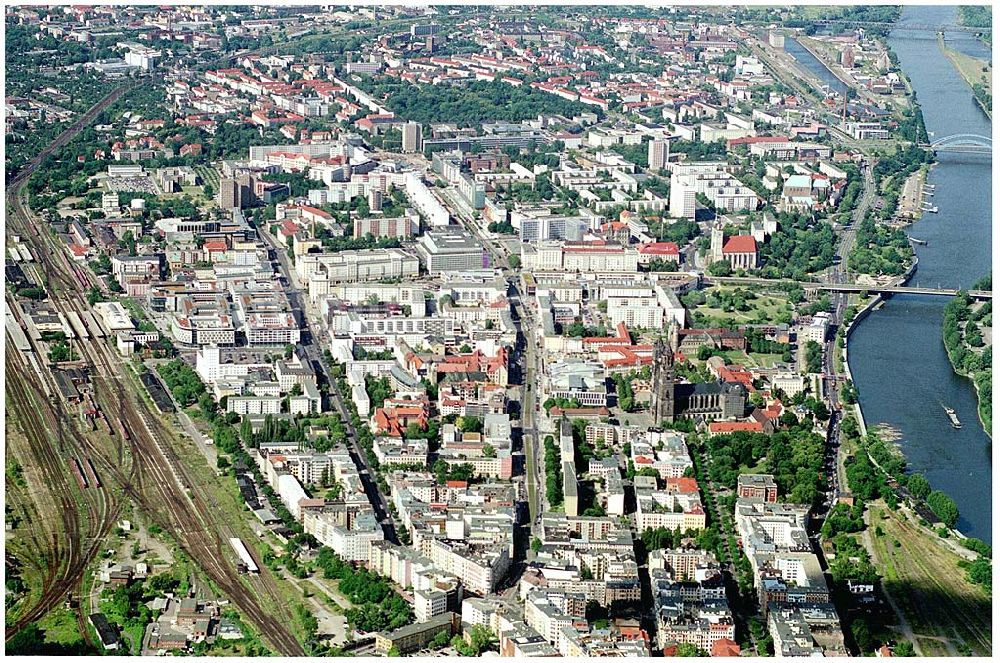 Luftbild Magdeburg - Magdeburg Übersicht