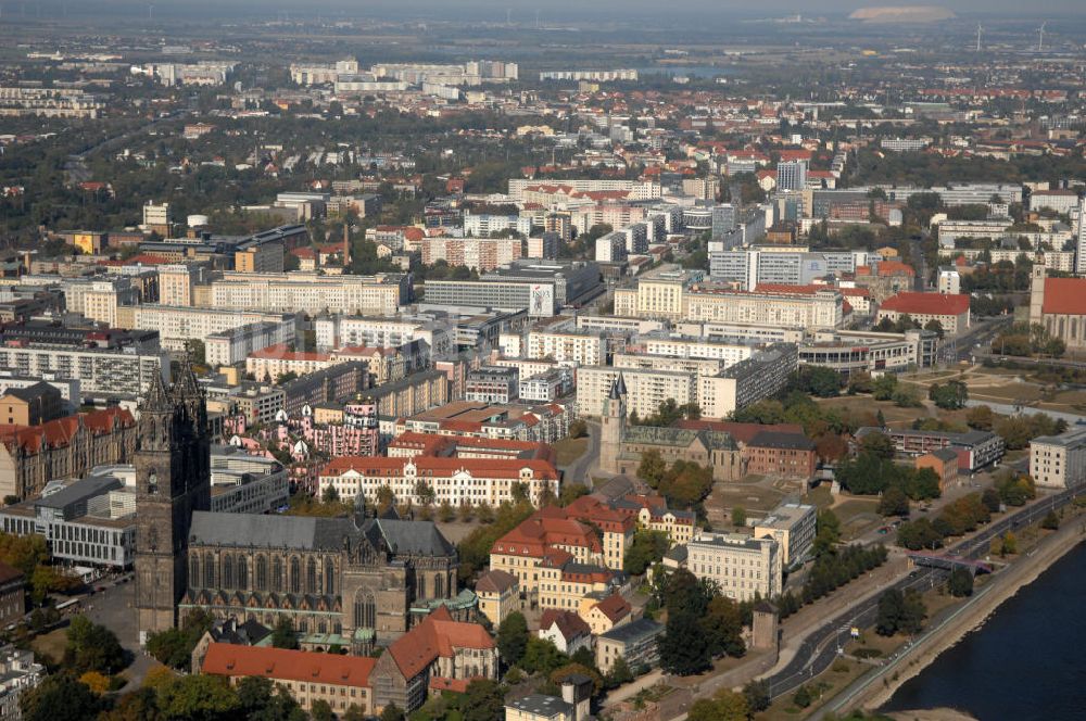 Luftaufnahme Magdeburg - Magdeburg Dom