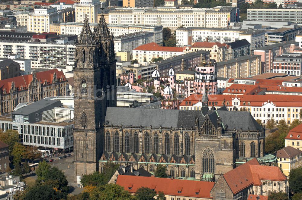 Luftbild Magdeburg - Magdeburg Dom