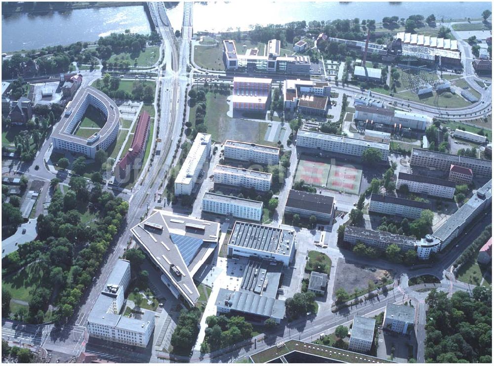 Magdeburg von oben - Magdeburg Universität