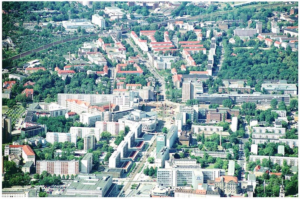 Magdeburg von oben - Magdeburg Universitätsplatz