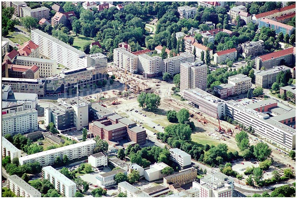 Magdeburg von oben - Magdeburg Universitätsplatz